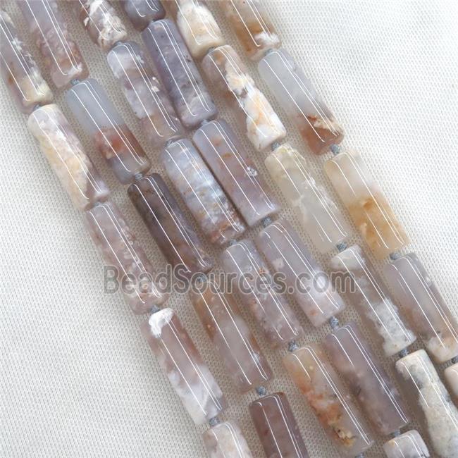 Cherry Agate column beads