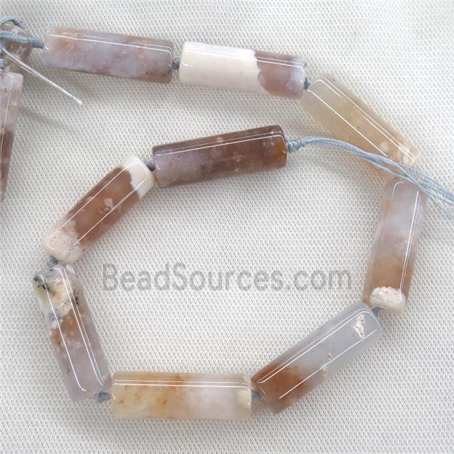 Cherry Agate column beads