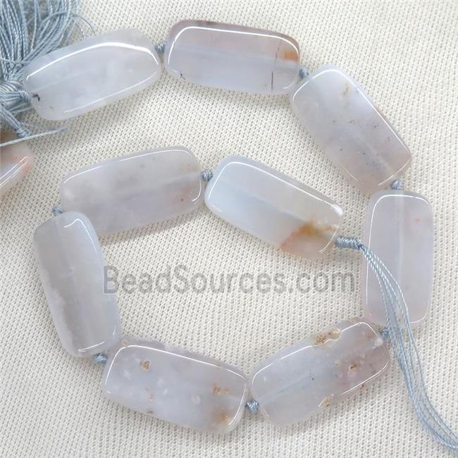 Cherry Agate Beads, rectangle