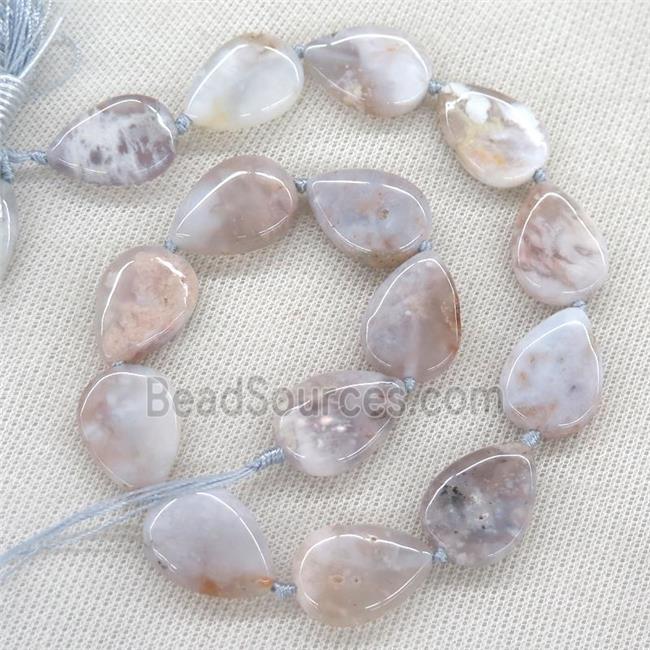 Cherry Agate Beads, teardrop