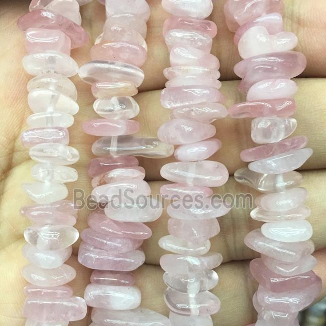 Rose Quartz Chip Beads