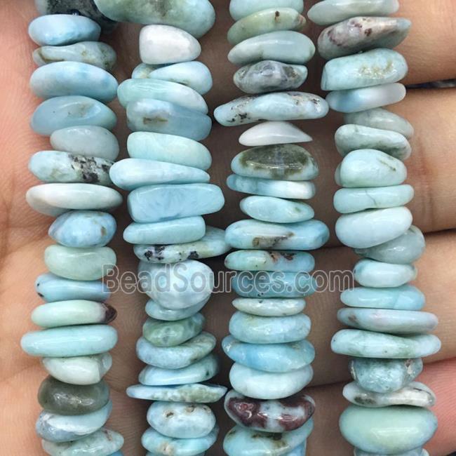 blue Larimar Beads Chips