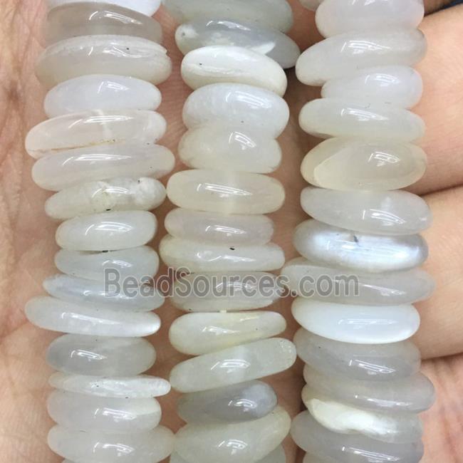 white MoonStone Beads chip