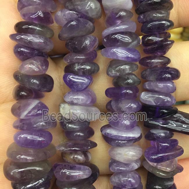 purple Amethyst chip beads