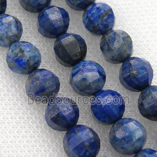 blue Lapis Lazuli, faceted round