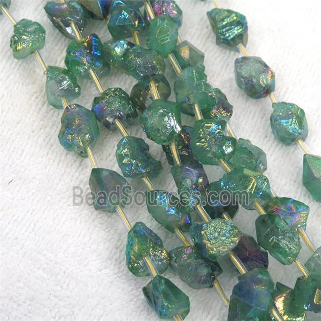 green Crystal Quartz chip beads