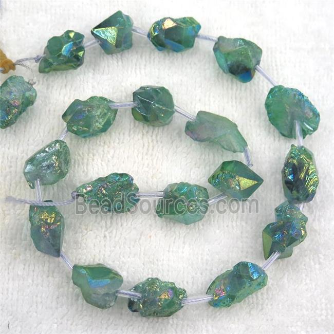 green Crystal Quartz chip beads