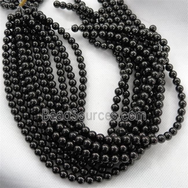 natural Coal Crystal Beads, round