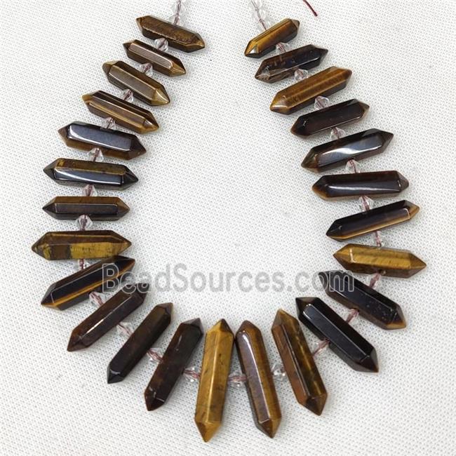 natural Tiger eye stone bullet beads