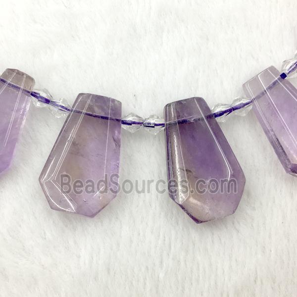 purple Amethyst teardrop beads