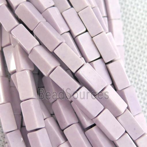 purple Oxidative Agate cuboid beads