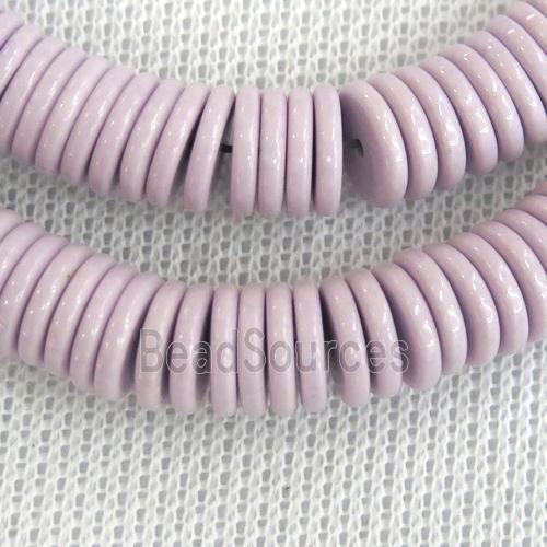 purple Oxidative Agate heishi beads