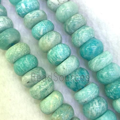 Natural Amazonite stone beads, rondelle