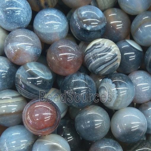 round Fire Agate beads, multi color