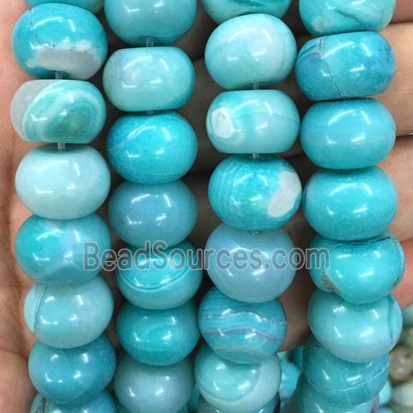 blue Agate rondelle beads