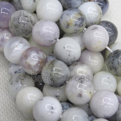 round white Moss Opal Jasper beads