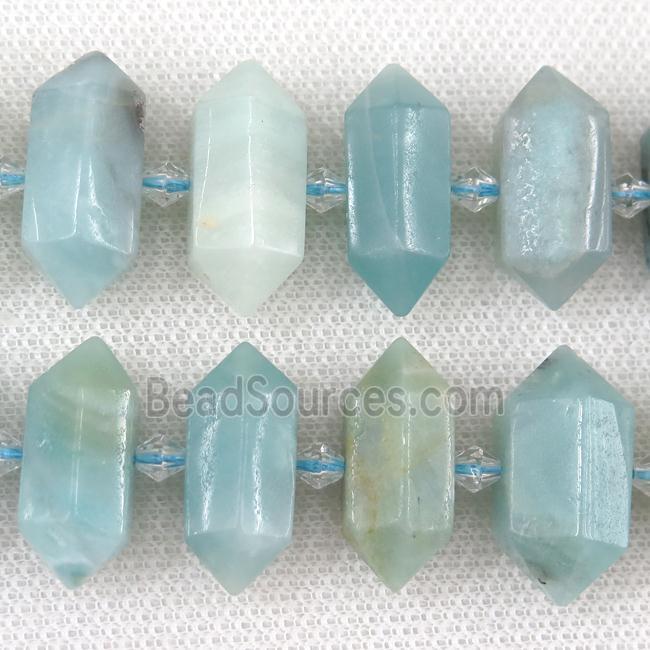 Chinese Amazonite bullet beads