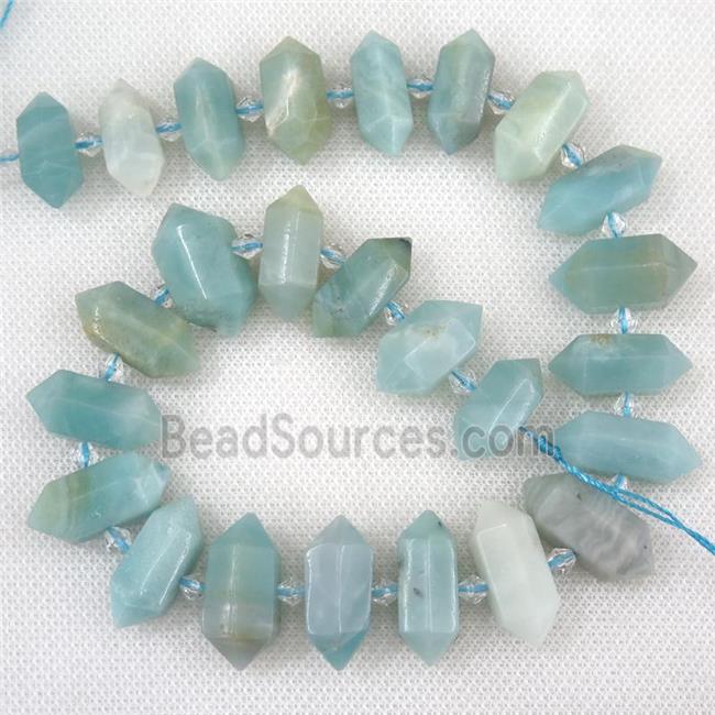 Chinese Amazonite bullet beads