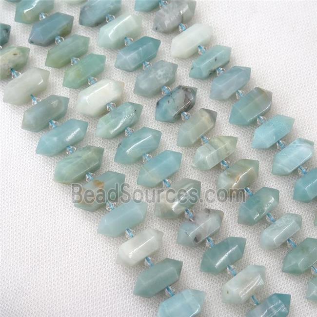 Chinese Amazonite bullet beads