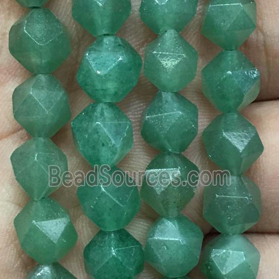 green Aventurine Beads, faceted round