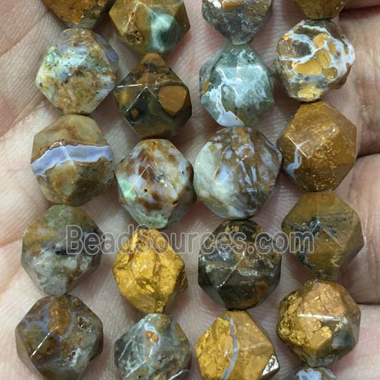 coffee Opal Jasper beads, faceted round