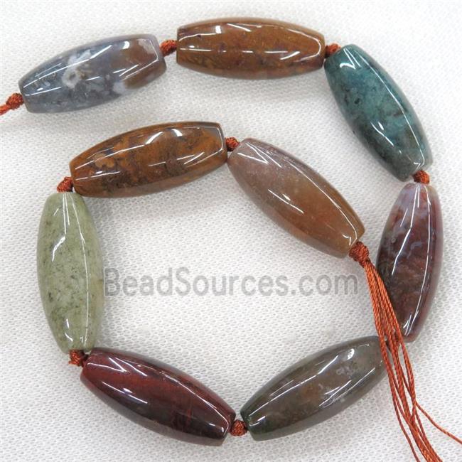 Natural Ocean Agate Rice Beads