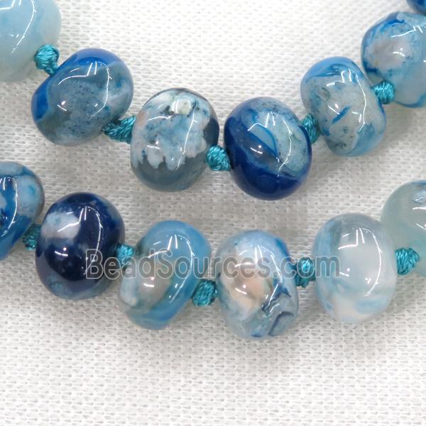 blue Cherry Agate roncelle beads