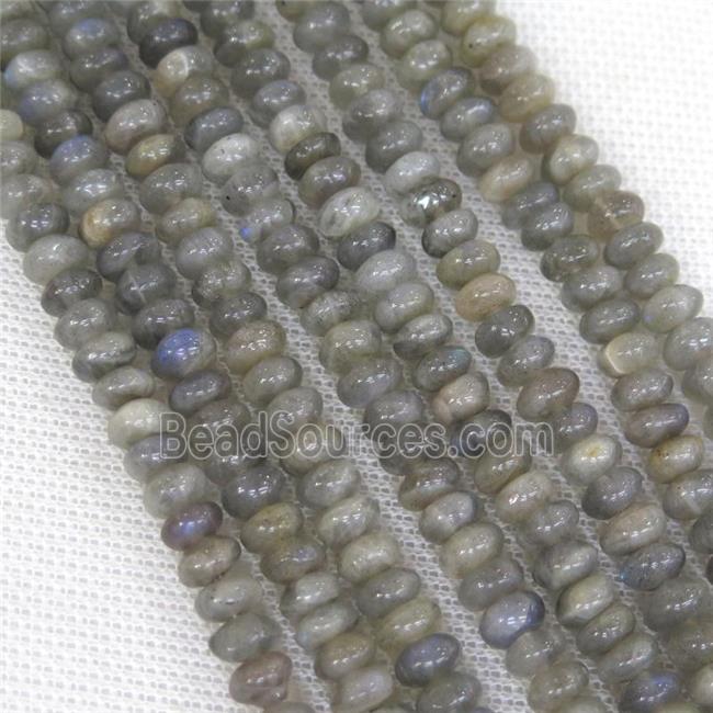 Labradorite rondelle beads