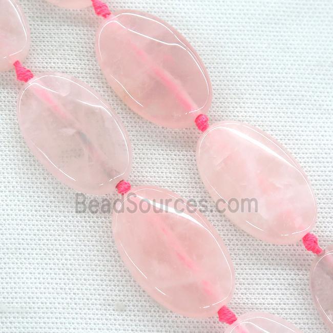 Rose Quartz oval Beads