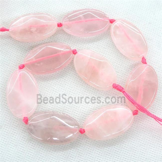 Rose Quartz oval Beads