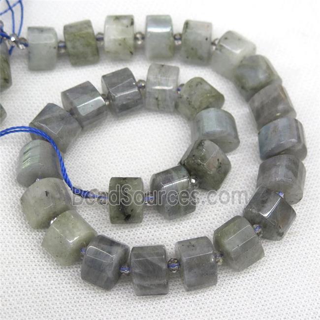 Labradorite triangle beads, faceted