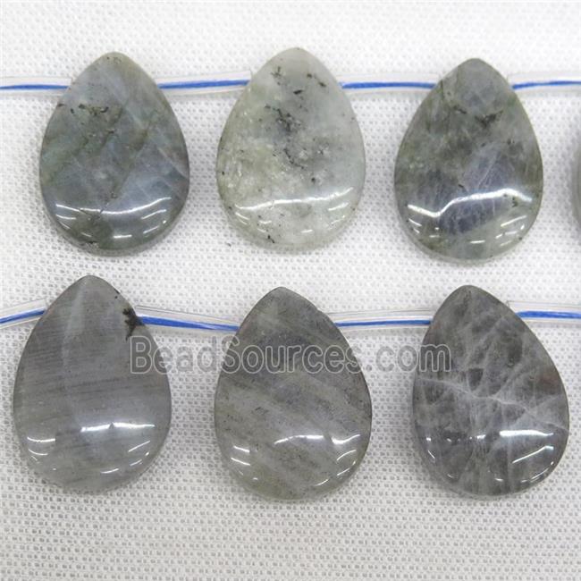 Labradorite teardrop beads, topdrilled