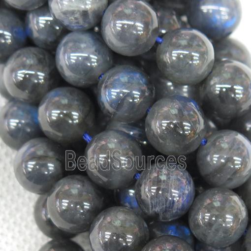 black Labradorite Beads, blue light, AAAA-Grade