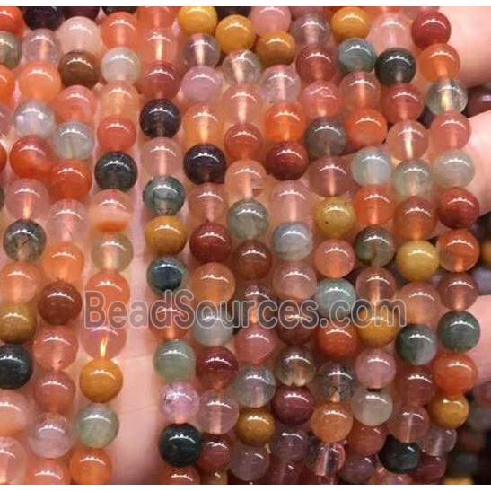 round Mixed Rutilated Quartz Beads