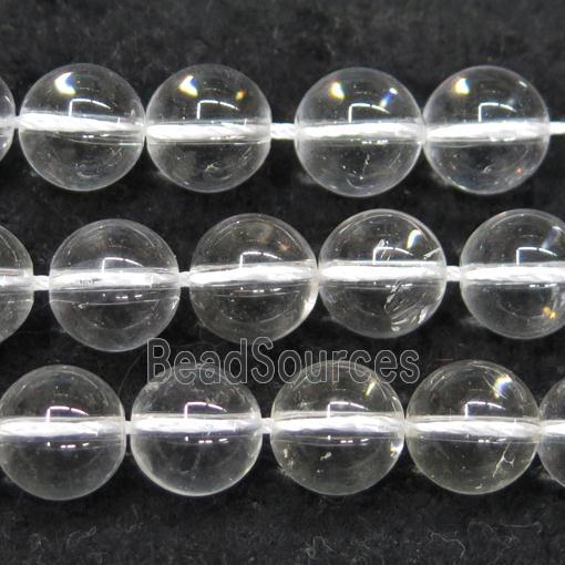 round Clear Quartz Beads