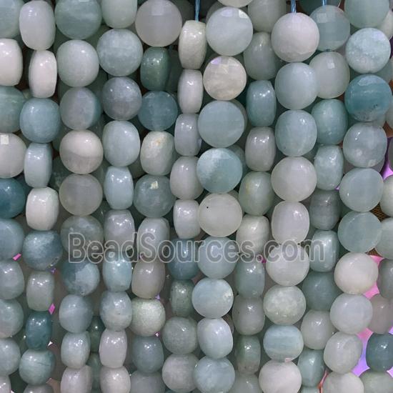 Chinese Amazonite Beads, faceted circle