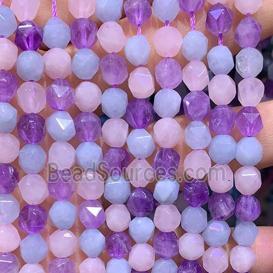 mix Gemstone Beads, star-cutting