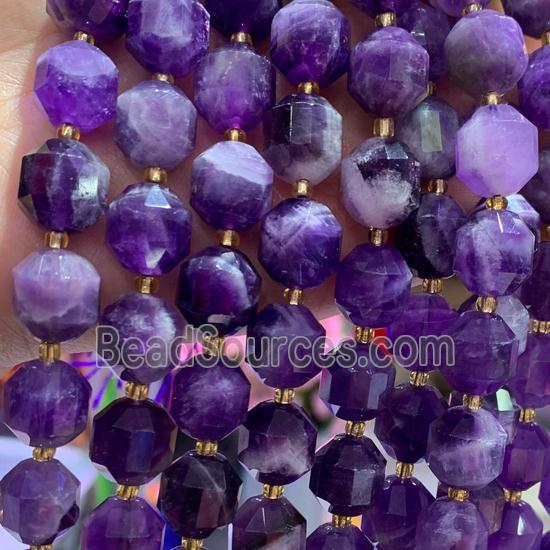 Dogtooth Amethyst bullet Beads, faceted