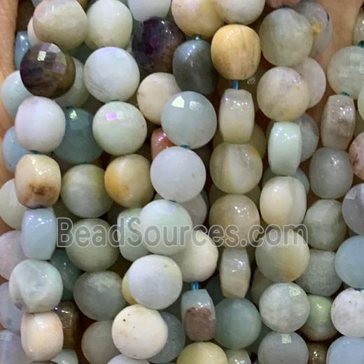 Chinese Amazonite Beads, faceted circle