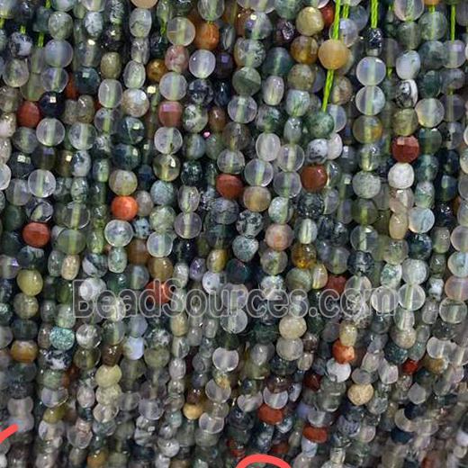 mix Gemstone coin Beads