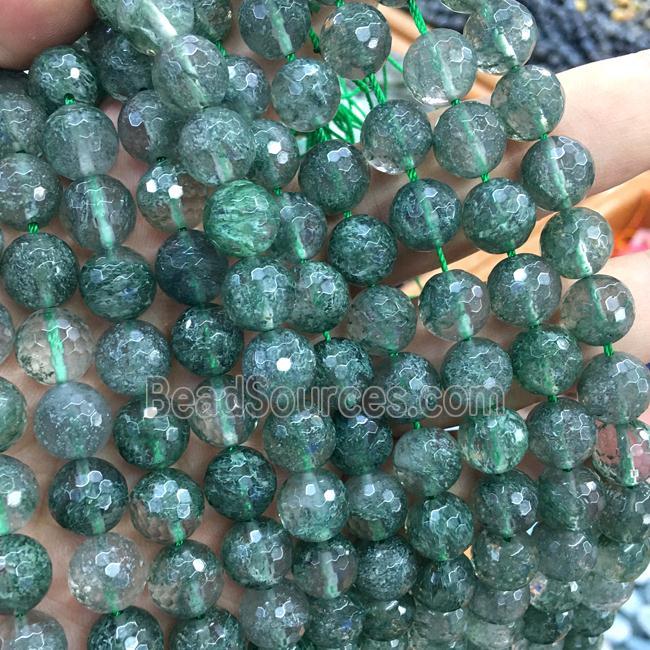 green Quartz beads, round