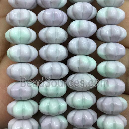 dichromatic Alashan Agate Beads, pumpkin, purple