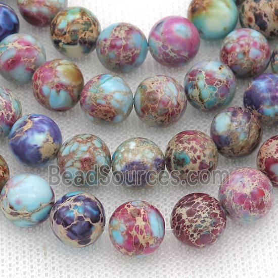 round Imperial Jasper beads