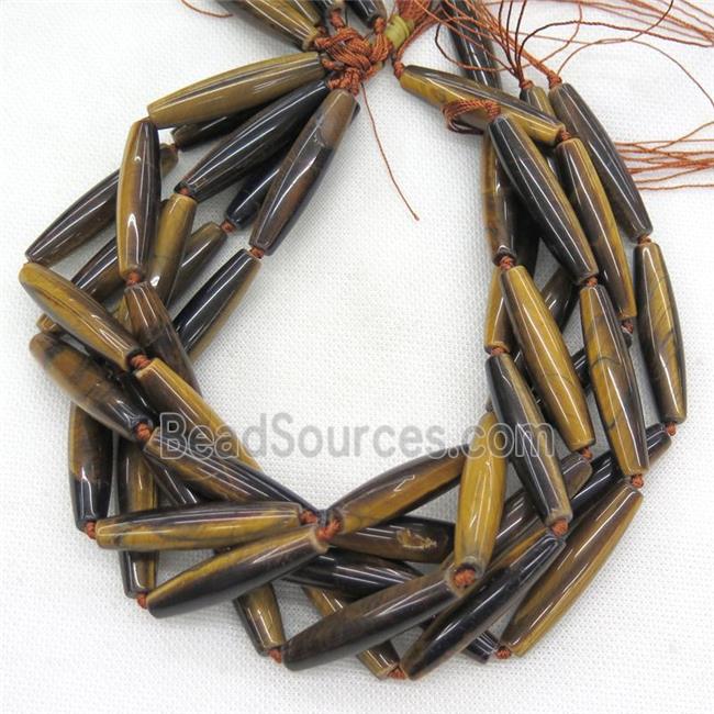 natural Tiger eye stone rice beads