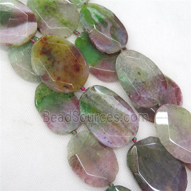 natural Agate slab beads, color treated