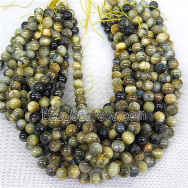 round fancy Tiger eye stone beads