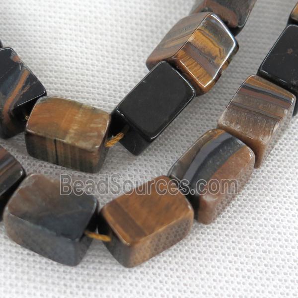 tiger eye stone cuboid beads