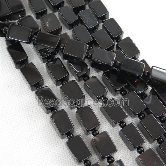 black Agate Cuboid beads