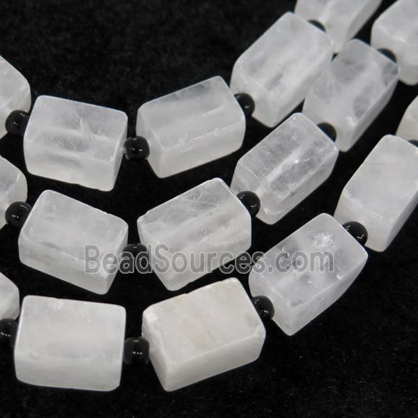 Clear quartz Cuboid beads