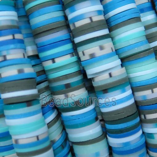 Fimo Polymer Clay heishi beads, mixed color